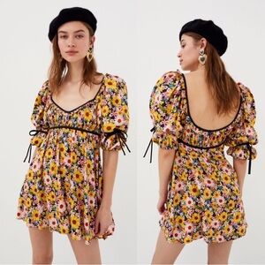 NWT For Love And Lemons Sylvia Mini Dress XS